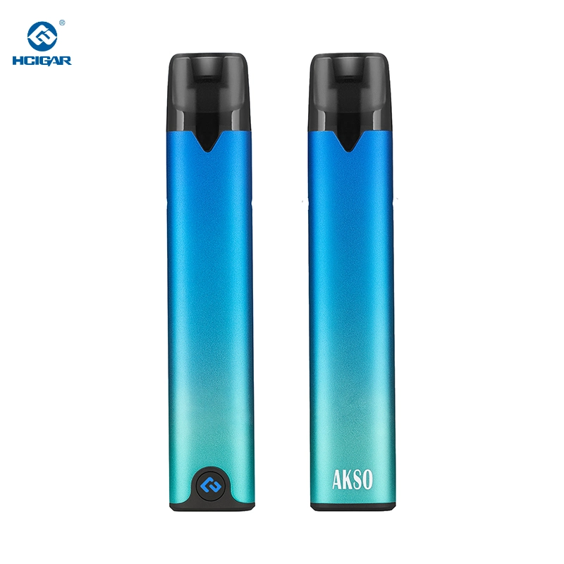 Cessez de fumer le meilleur choix Hcigar Ecig Akso OS Open Vape système Pod avec 420mAh Batterie