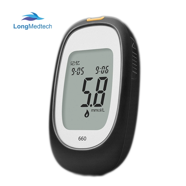 Automatic Electronic Blood Glucose Meter with Plug and Test Strips