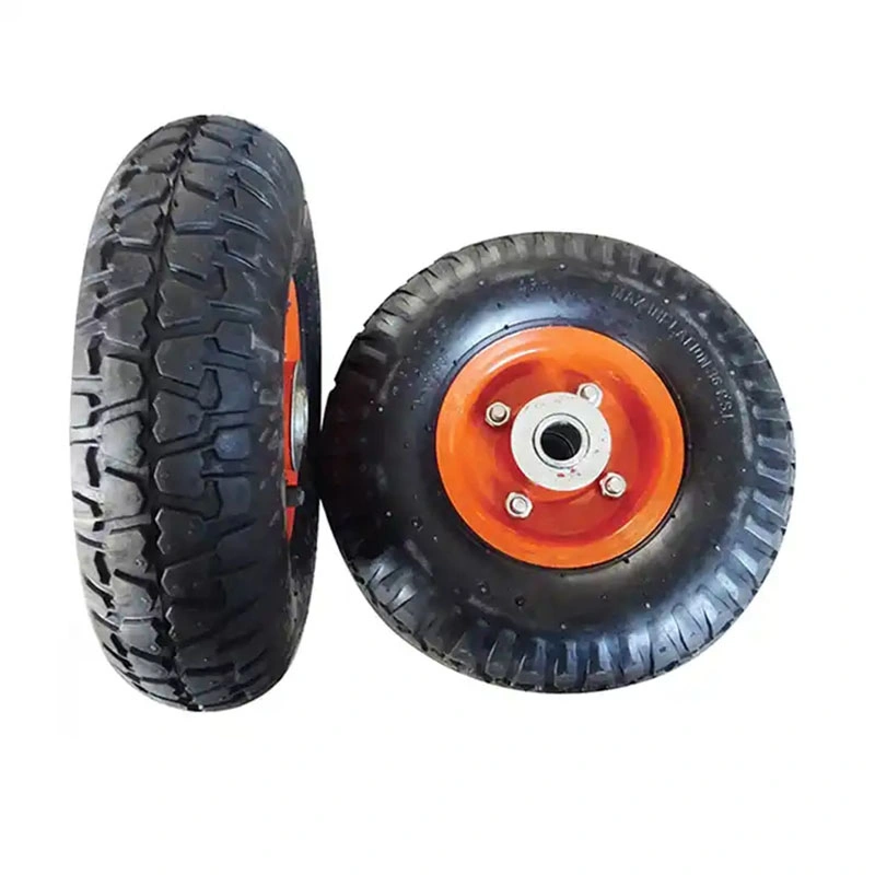 Wheel Barrow Pneumatic 3.00-4 Rubber Wheel Tyre for Garden Wagon Cart Trolley Wheelbarrow