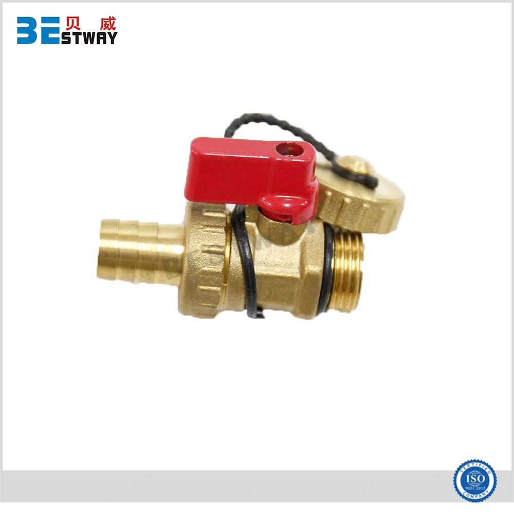 Good Quality Brass Nature Color 1/2" Brass Water Drain Valve