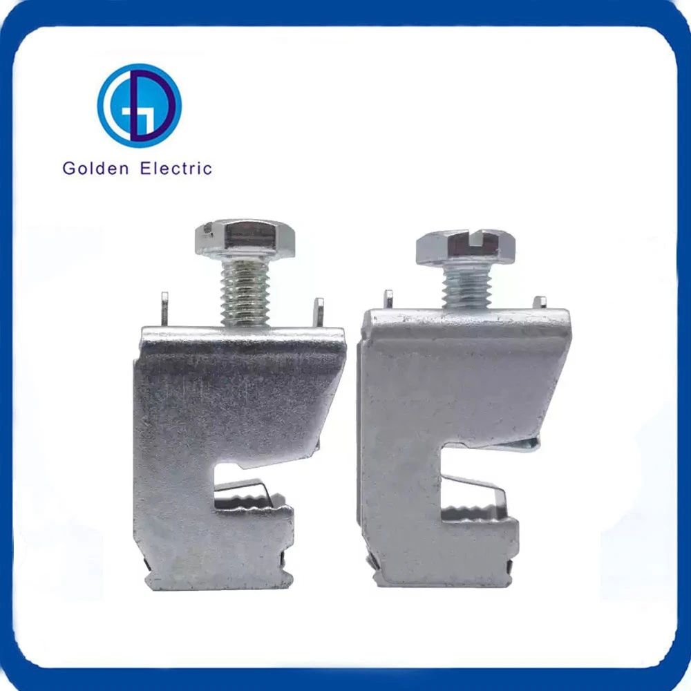 1.5-16mm2 Busbar Clamp Busbar System Cable Connection Clip Stainless Steel 65A 7.5X7.5mm Wire Clips