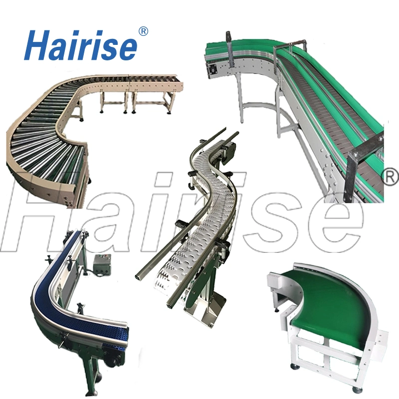 Hairise Turning Food Grade Modular Belt Conveyor System with ISO& CE &FDA Certificate