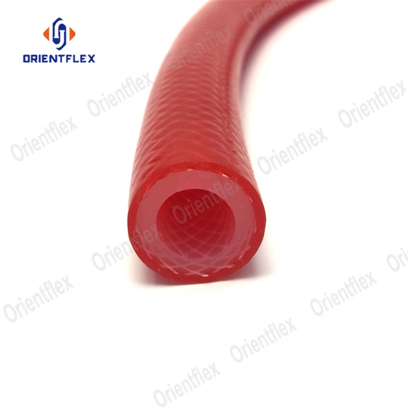 6mm 8mm High Temperature Food Grade Silicone Reinforced Braided Hose Pipe