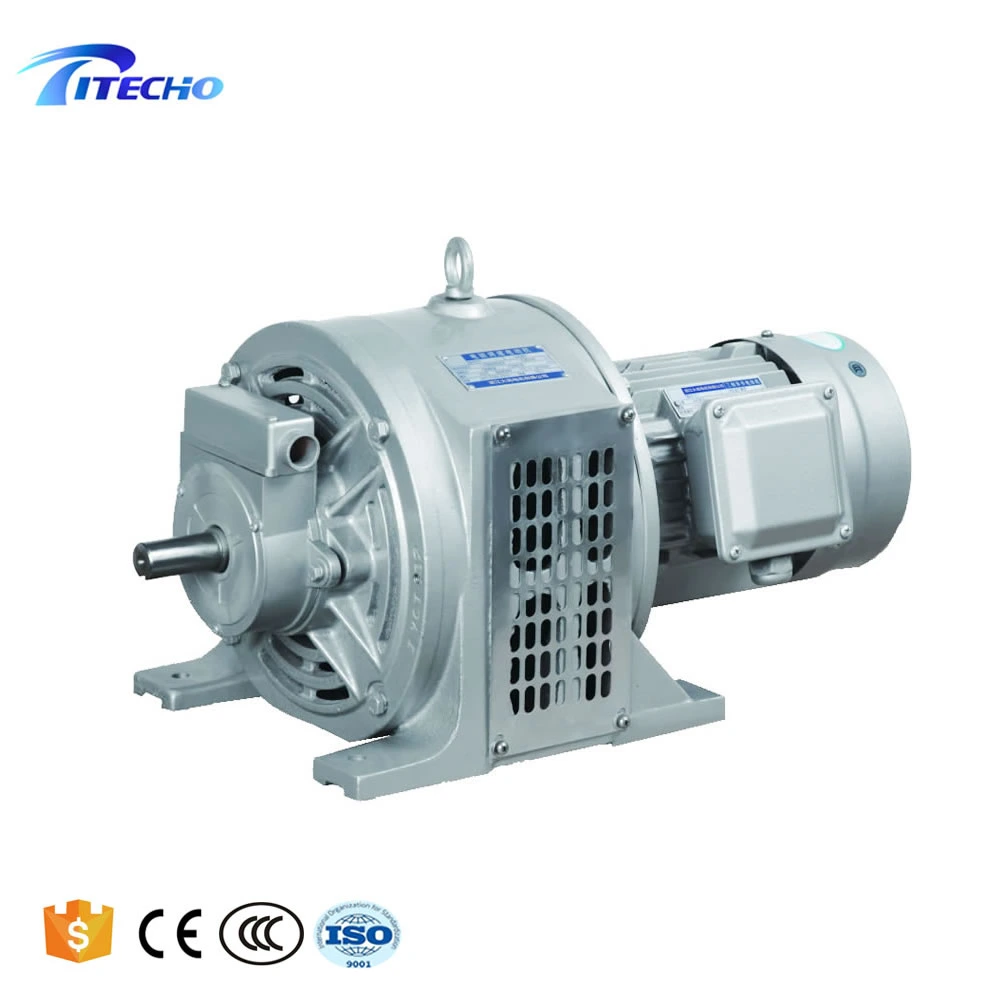 Motor electromagnético de velocidad ajustable serie 90kW Yct con controlador de velocidad