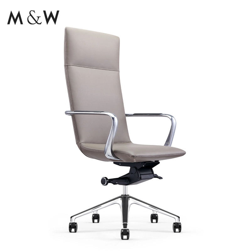 M&W Modern Design Luxury High Back Genuine Leather Executive Office Chair