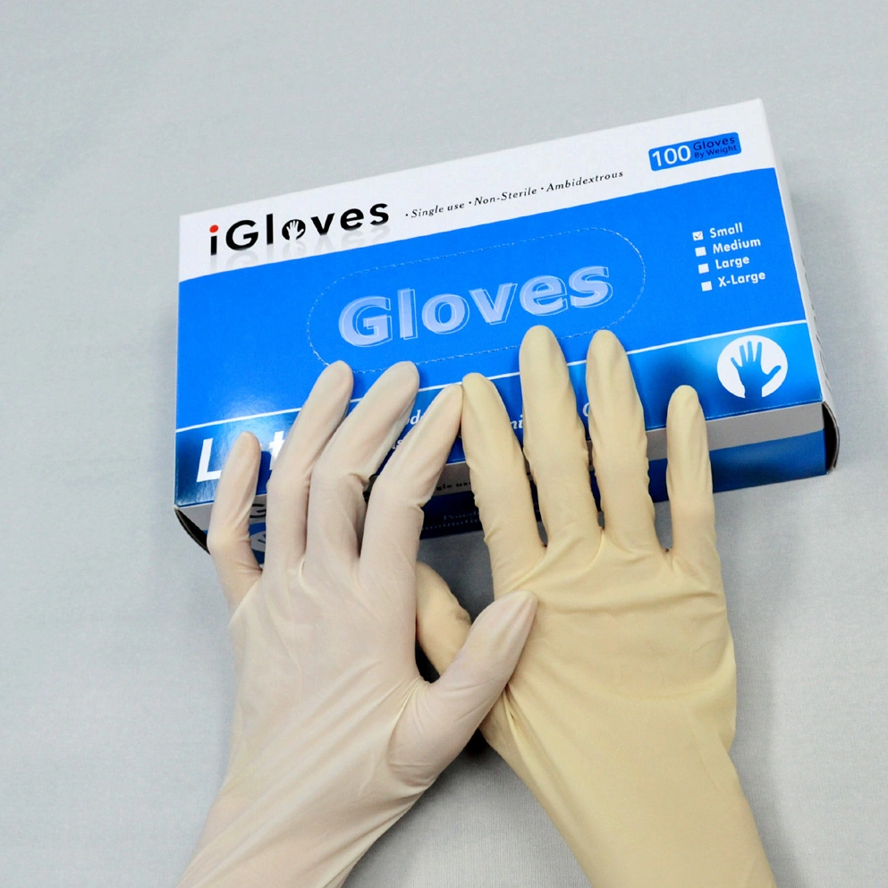 High quality/High cost performance  Malaysia Manufacturer Latex Exam Gloves