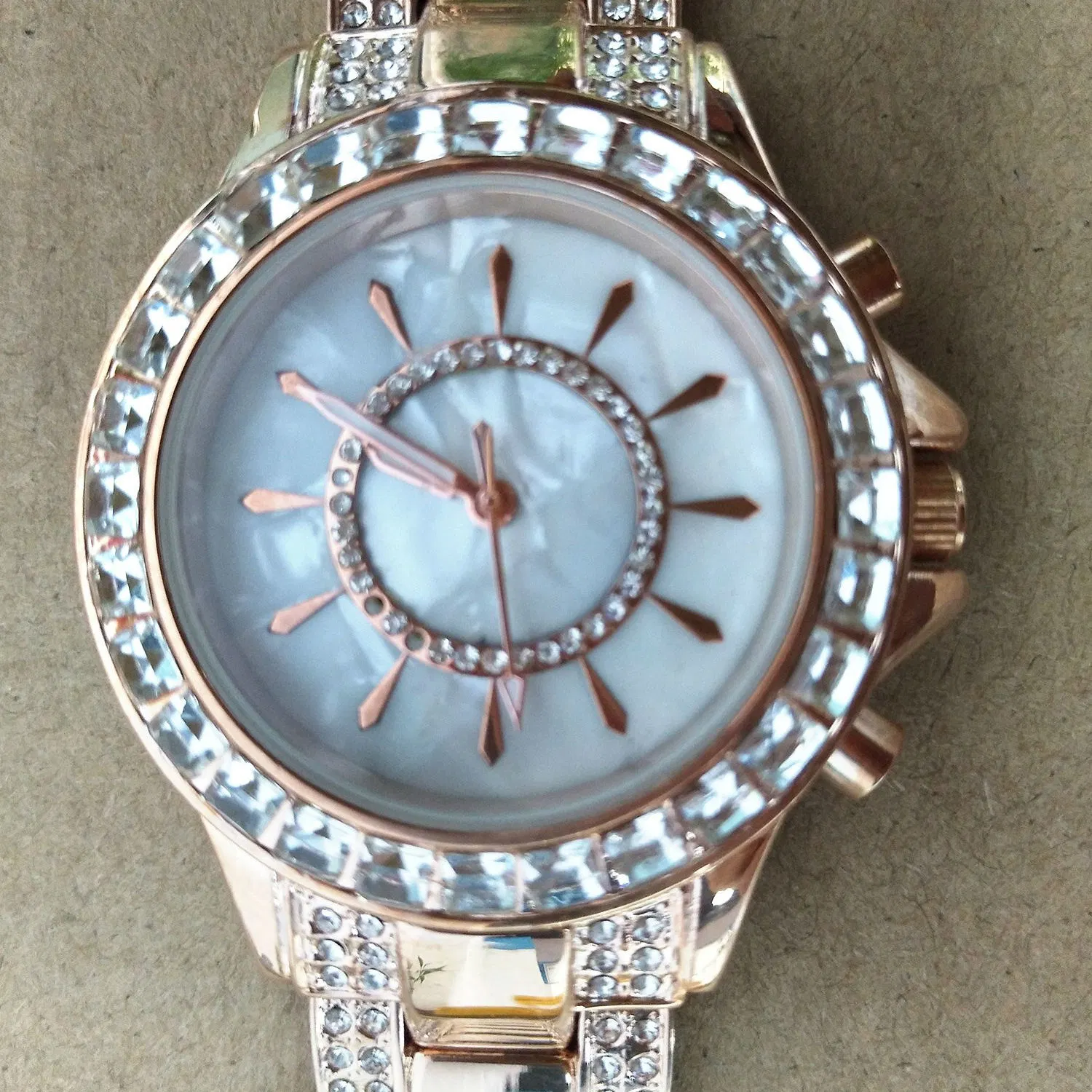 Fashion Watch Jewelry Rose Gold Ladies Wrist Gift Watches (cm0015)