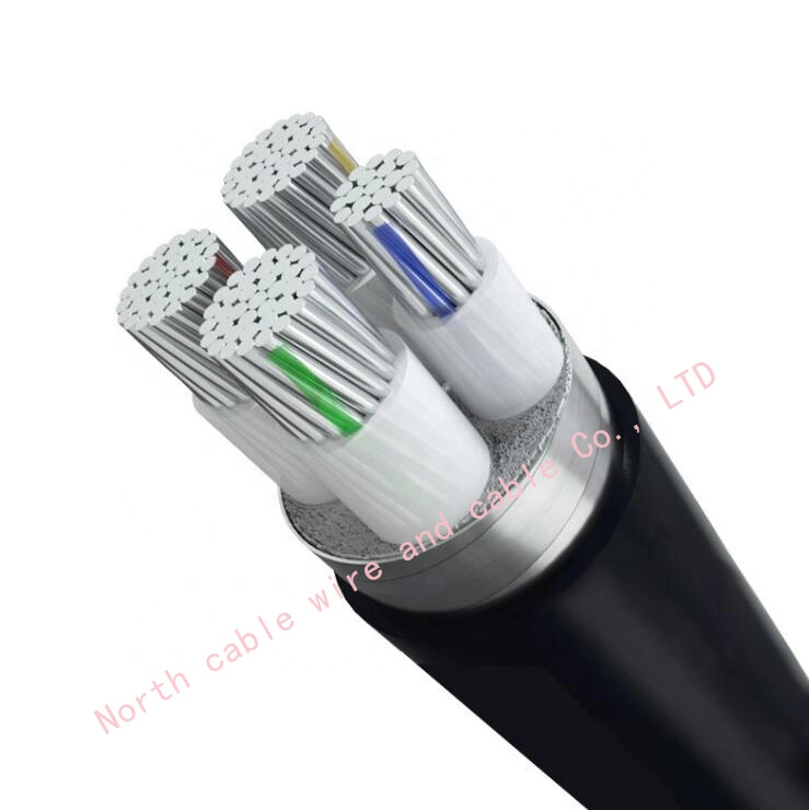 Made in China Low Voltage Copper Aluminum Core 1/2/3/4/5 Core 10mm 16 25 35 50mm PVC Armored Cable