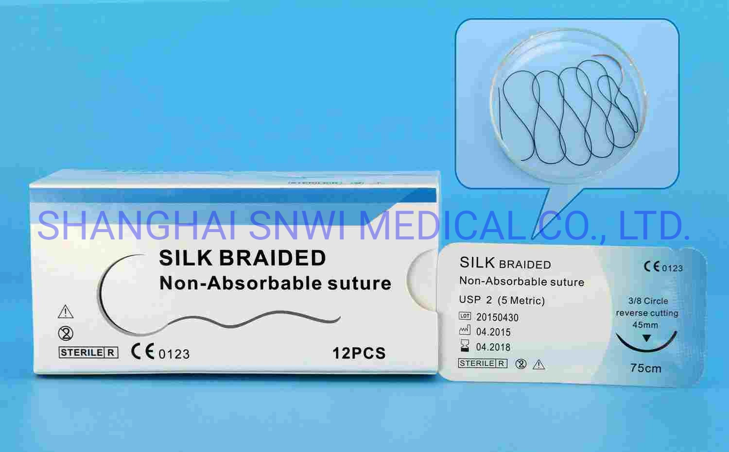 OEM Sterile Surgical Suture for Veterinary Clinic Use Vicryl PGA Pdo Silk Nylon Catgut