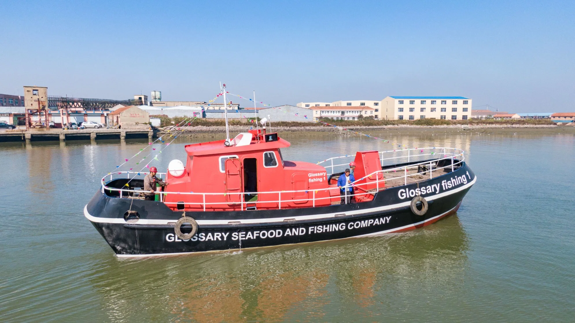 Chinese 16.5m 54FT Steel Stern Trawler Fishing Ship for Sale