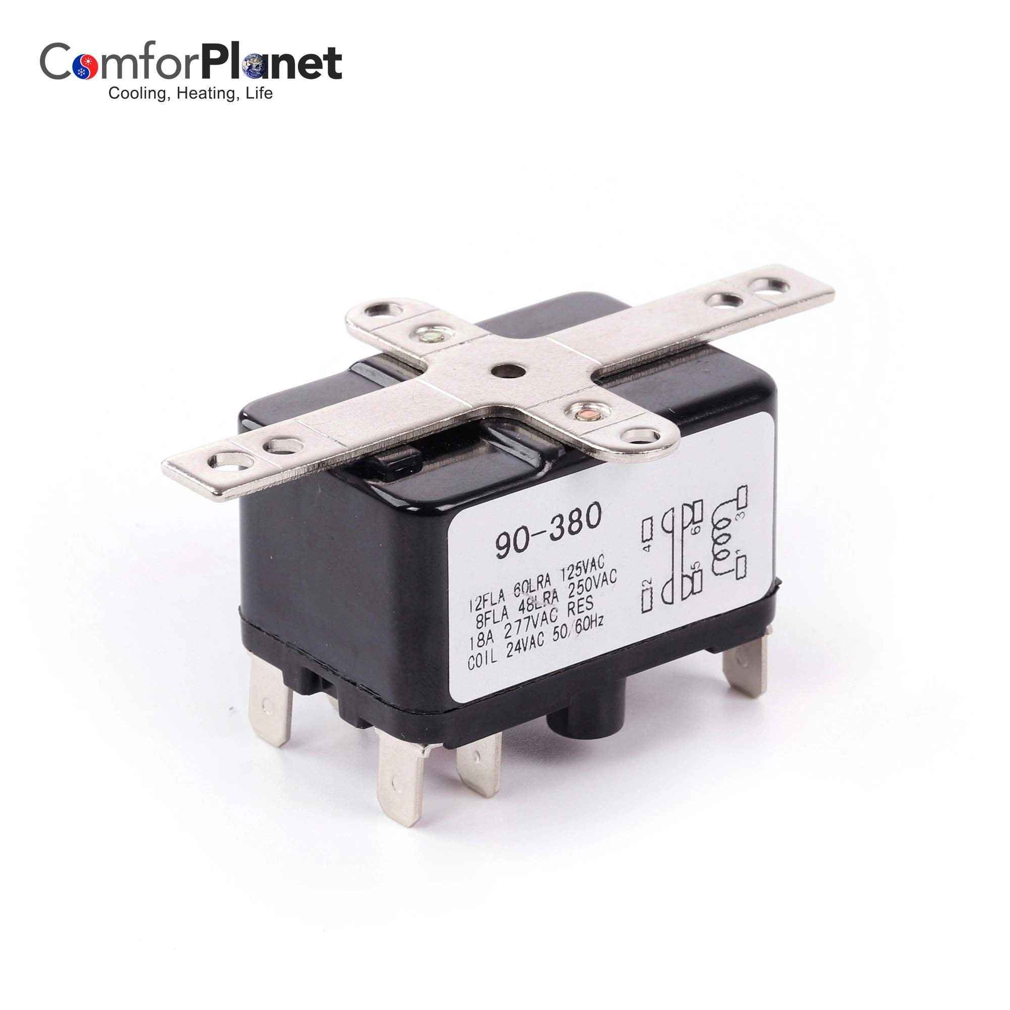 Wholesale Price Air Conditioner Fan Relay 24V Fan Relay, 90-380 HVAC Relay AC Switch for HVAC Syste