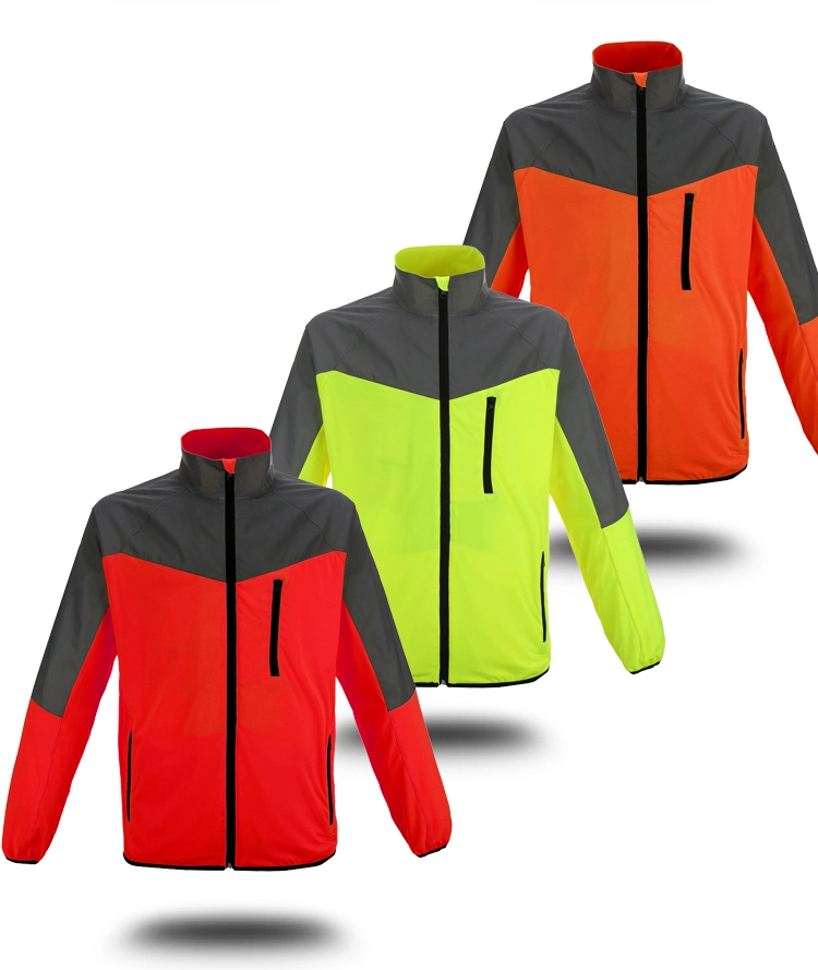 Outdoor Workwear New Reflective Safety Sports Running Cycling Wear Safety Sport Jacket