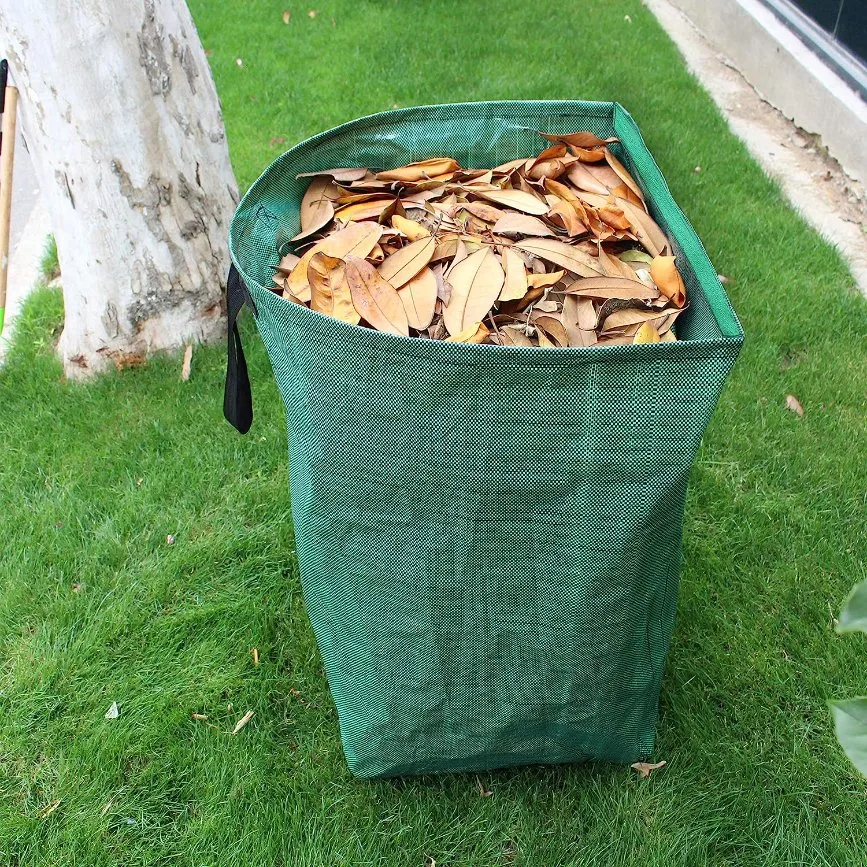 Sac de jardin vert - sacs de déchets réutilisables pour jardin, pelouse et feuille de 72 gallons