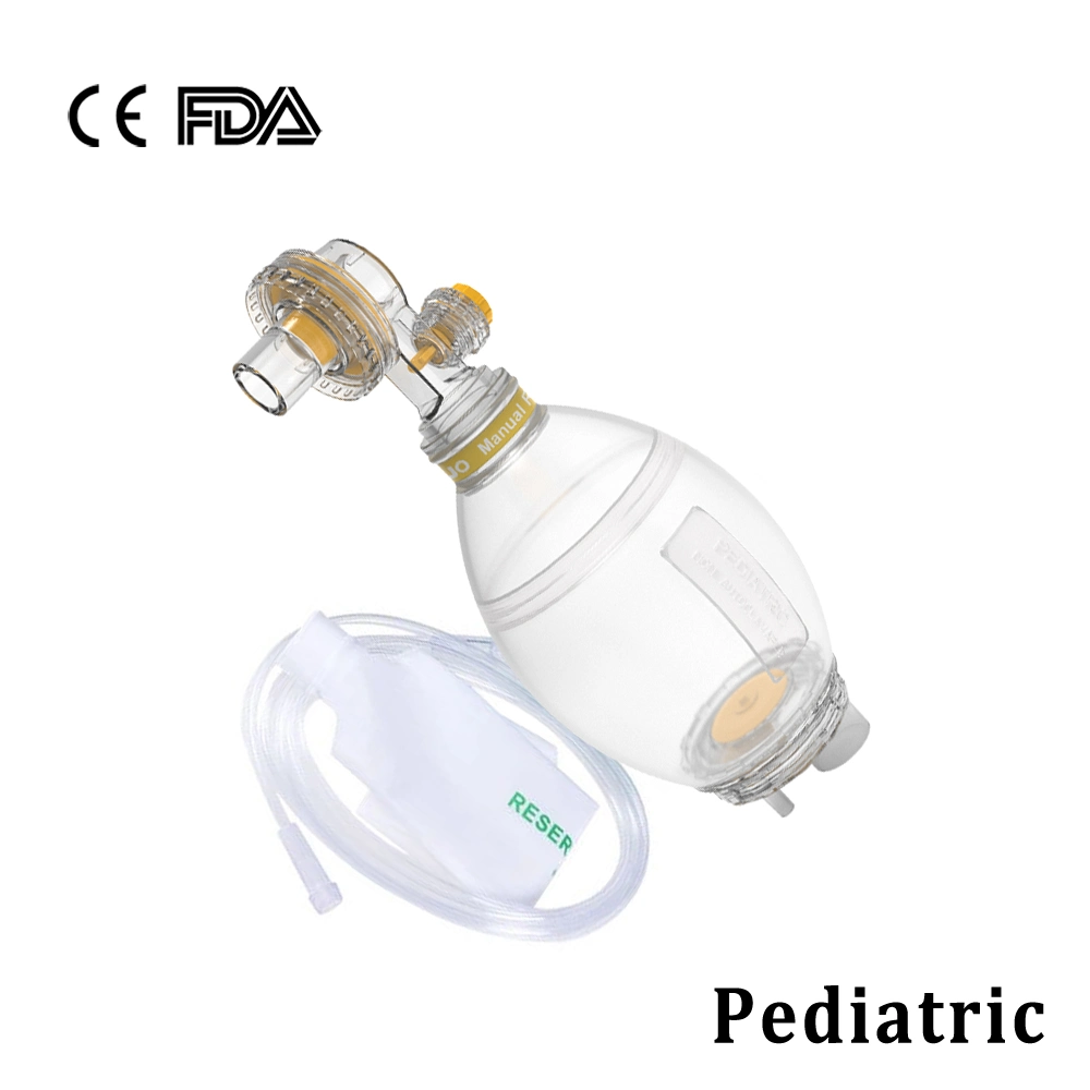 Los niños tamaño pediátrico SEBS Ambu Bolsa SEBS Fábrica / Manual de PVC Resuscitator Kit fábrica SEBS Ambu Bolsa para pacientes pediátricos con bolsa de PE CE FDA