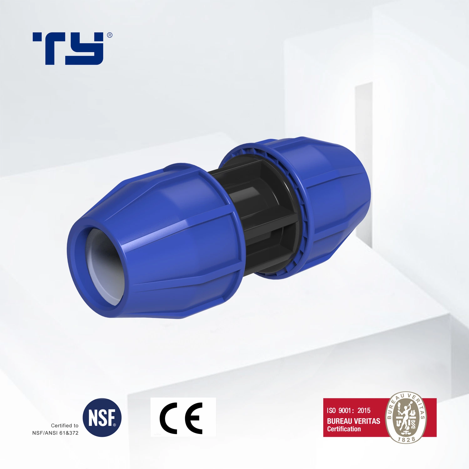 Customized Design Reducing Union Factory Price PP Compression Fittings for Irrigation Pipe and Water Supply