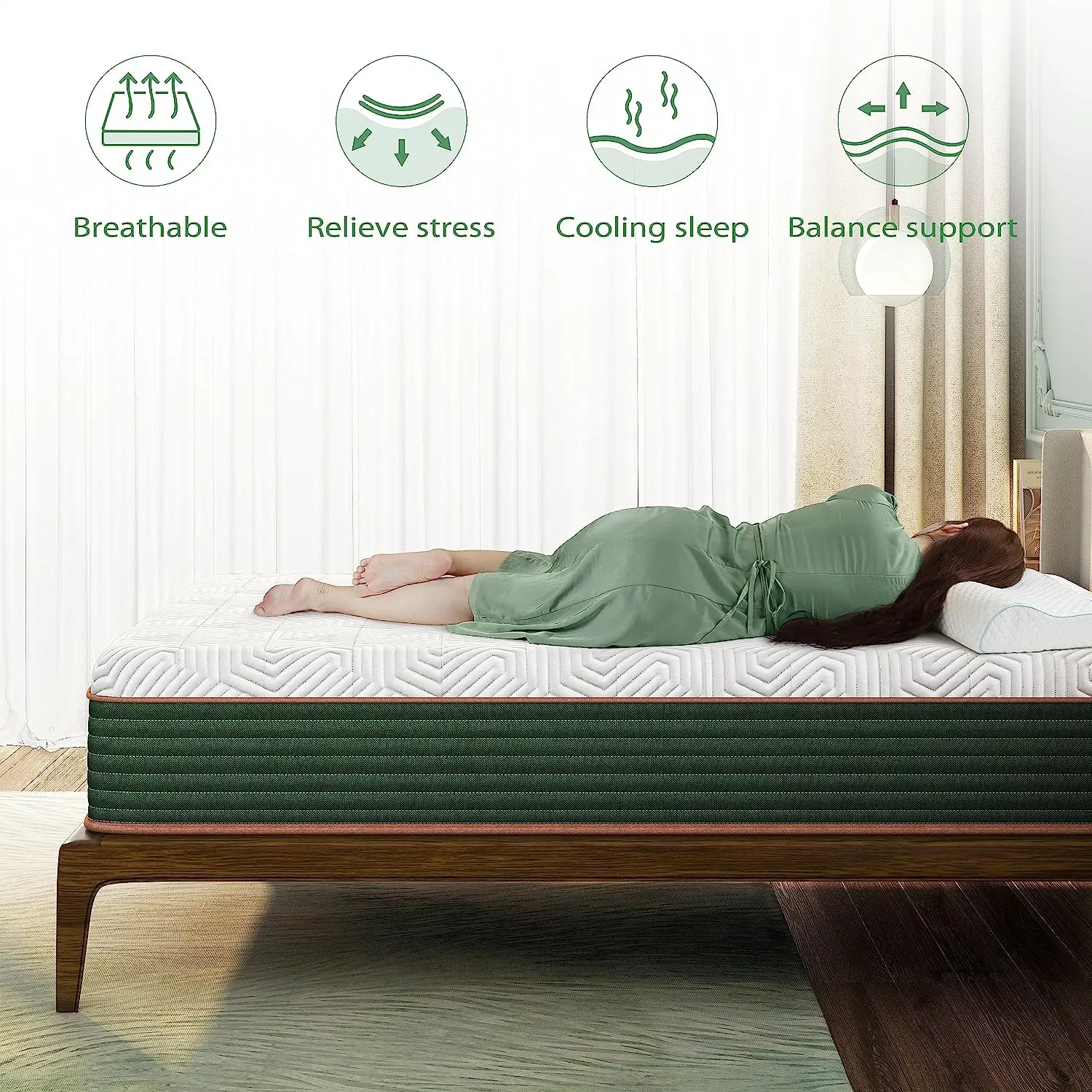 Royal Bedroom Hot Sell Made in China Pressure High Quality Relief mattress Latex Pocket Spring Mattress in a Box