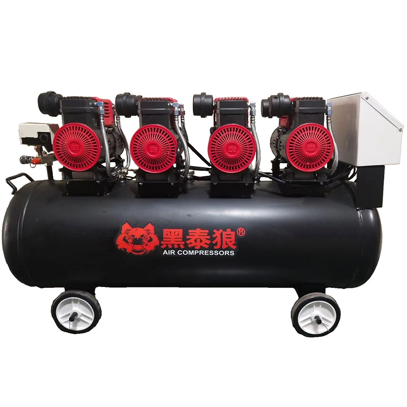 Le Dental Industrial Heavy Duty Copper Piston Low Noise Single Car Used Oilless Screw Part Air Compressor Pump