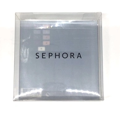 Custom Logo Cosmetic Powder Puff Make up Sponge Plastic PVC Packaging Box