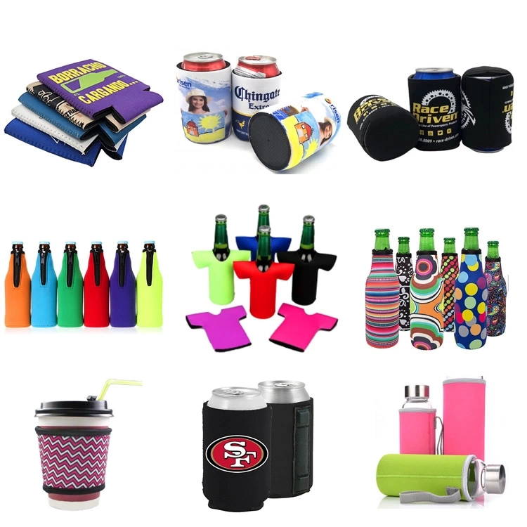 Custom Logo Insulated Slim Neoprene Beer Can Cooler Can Coozie for Promotion