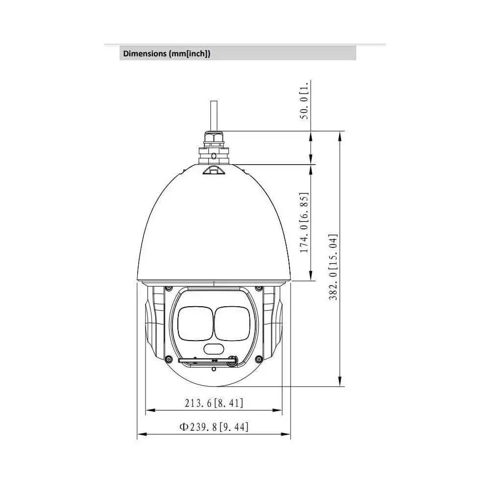 Dahua Hikvision PTZ IP CCTV Security High Speed Dome Camera SD6al445xa-Hnr-IR