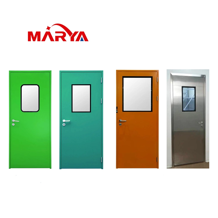 Shanghai Marya Pharmaceutical Cleanroom Door Stainless Steel with Rockwool Filler Chinese Factory