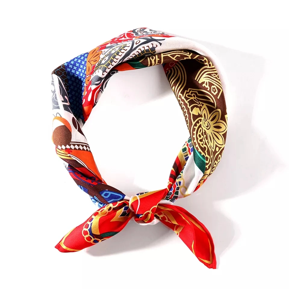 Wholesale/Supplier Design Ladies Luxury Printed Satin Scarf