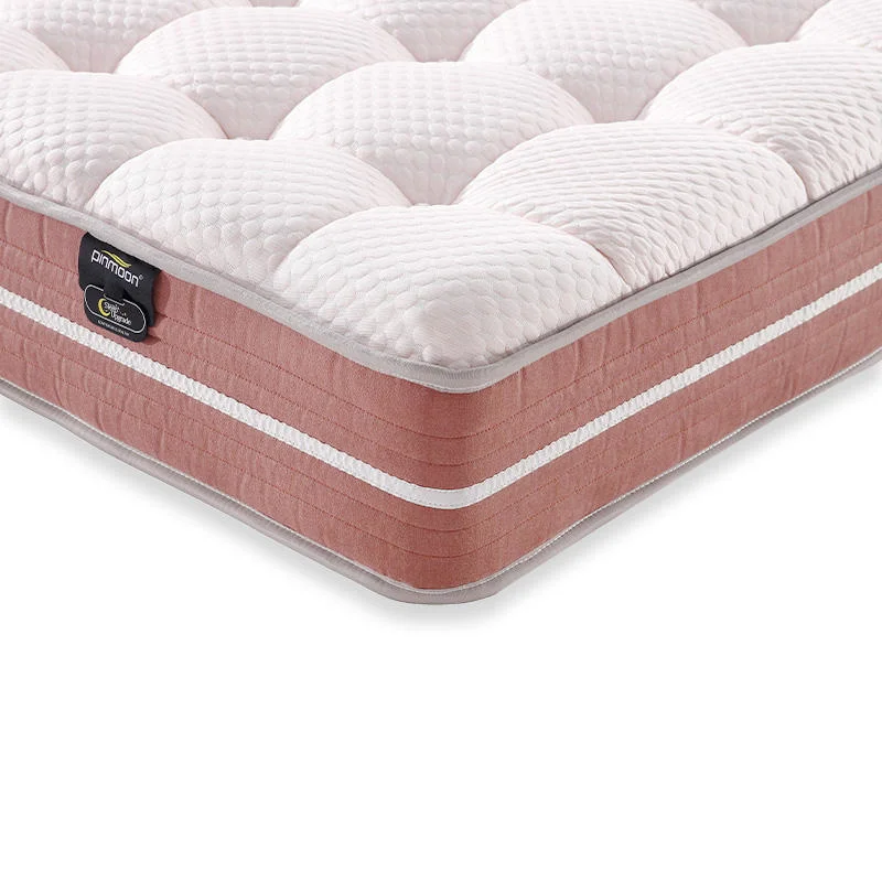 Haut de la classe de taille King Hypo-Allerge printemps Latex matelas de mousse à mémoire de massage orthopédique violet rose Matelas 200*200 dans une boîte