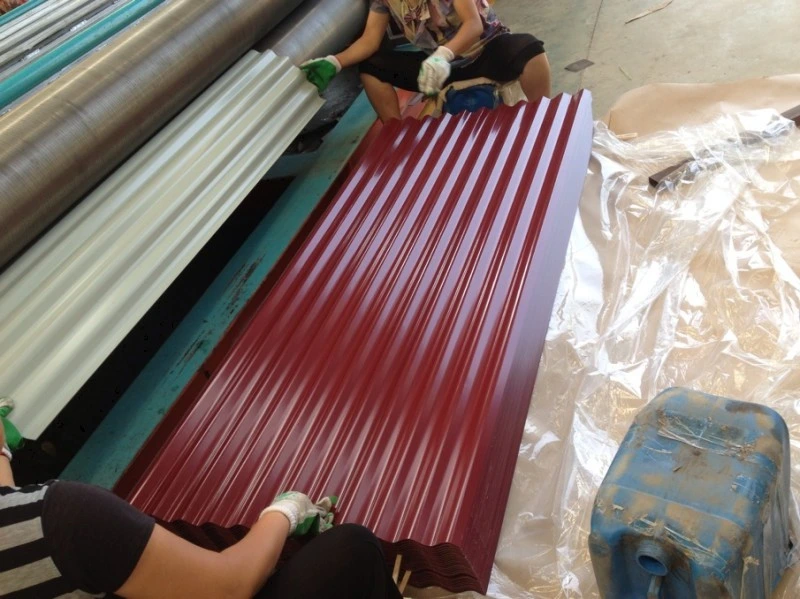 PPGI Embossed/ Galvanized Color Coated Corrugated Roofing Sheets