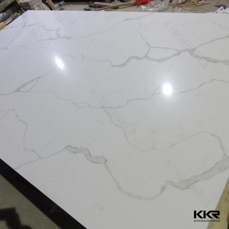 20mm Carrara White Engineered Marble Quartz Stone