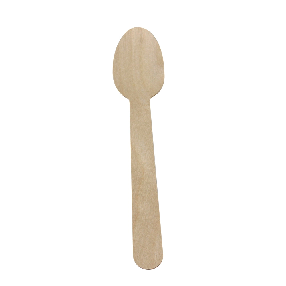 Eco-Friendly Disposable Cutlery 140mm Wooden Spoon