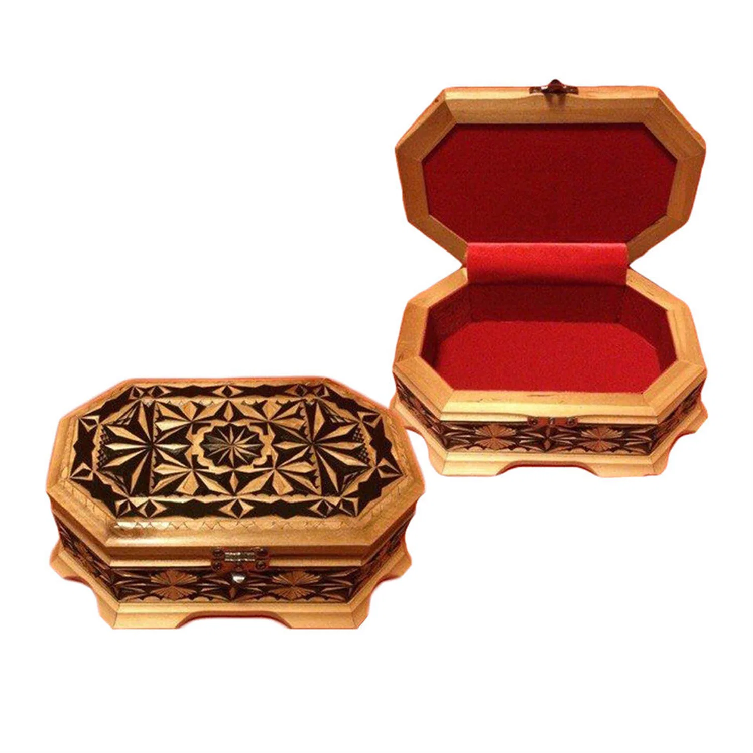 Factory Custom Irregular Fine Wooden Box for Storing Handmade Jewelry