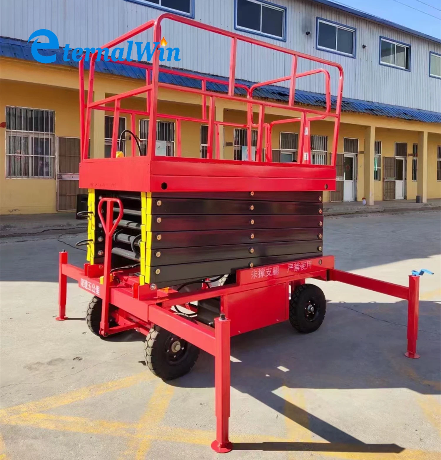 AC/DC Power Portable Scissor Type Full Auto Vertical Electric Man Lift / Self Propelled Towable Boom Manlift Price