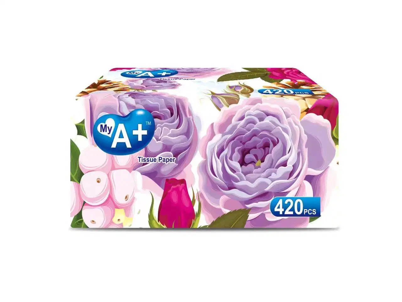 Hot Sale Customized Mega Packs Virgin Wood Pulp Packs Facial Tissue Paper