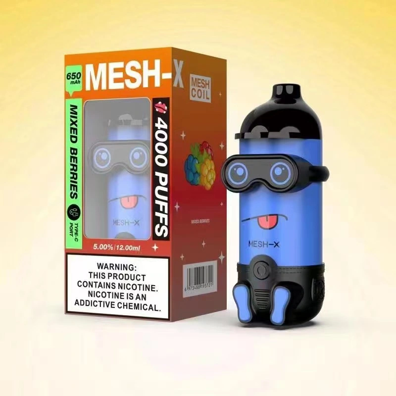 الأصلي المصنع الصحة Disposable التدخين mesh X 4000 مخ التبخر قلم صغير من نوع Vape، أحدث نكهات السجائر الكهربائية، للعام 20