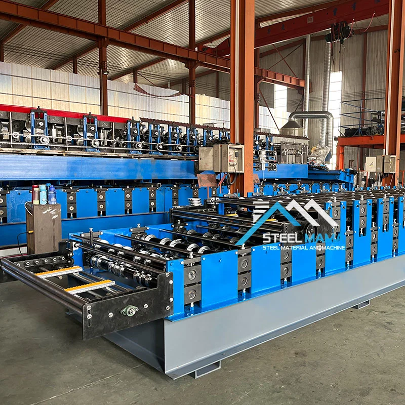 Double Layer Metal Tr4 Ibr Roofing Sheet Making Machine for Building Material Machinery Glazed Tr5 Trapezoidal Roll Forming Machine