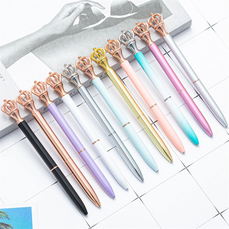 Stationery Cute Cartoon Fantasy Crown Metal Ballpoint Pen