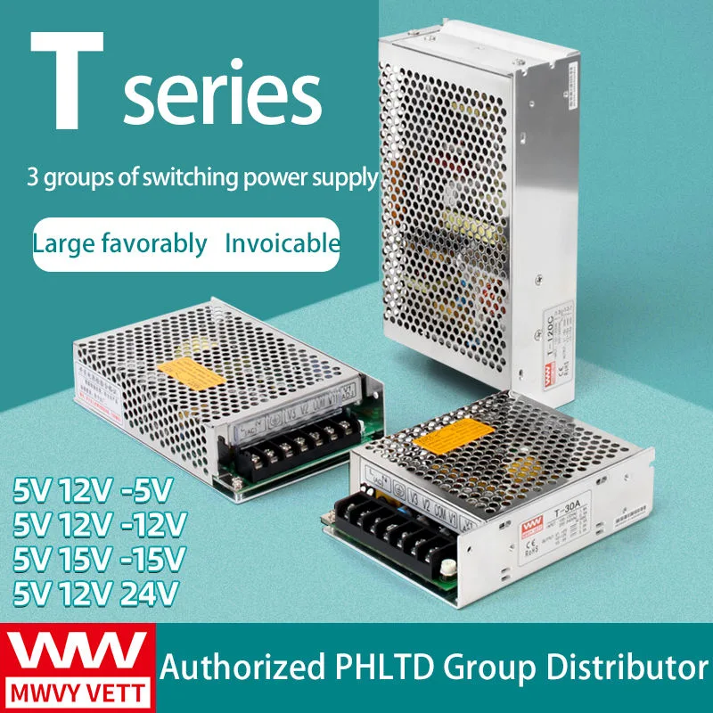 T-30c 5V 15V-15V 30W Three-Group Switching Power Supply DC 5V3a 15V0.5A -15V0.5A Triple 30W LED Power Supply