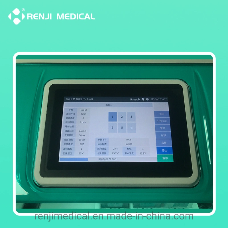 Renji Hot Sale Nucleic Acid Extraction Various Samples Test System /Rna DNA Extractor Machine