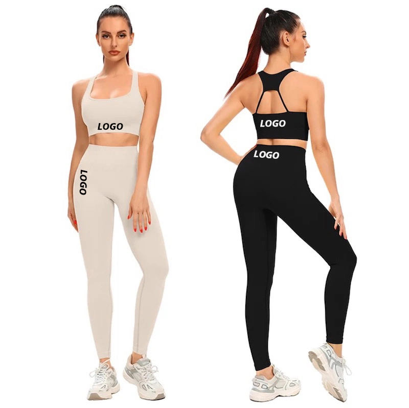 New Design Womens Sportswear 2/3/4/5 Piece Yoga Set Gym Clothing for Fashion Ladies, Custom Seamless Workout Top + Athletic Shorts Leggings Garment Manufacturer