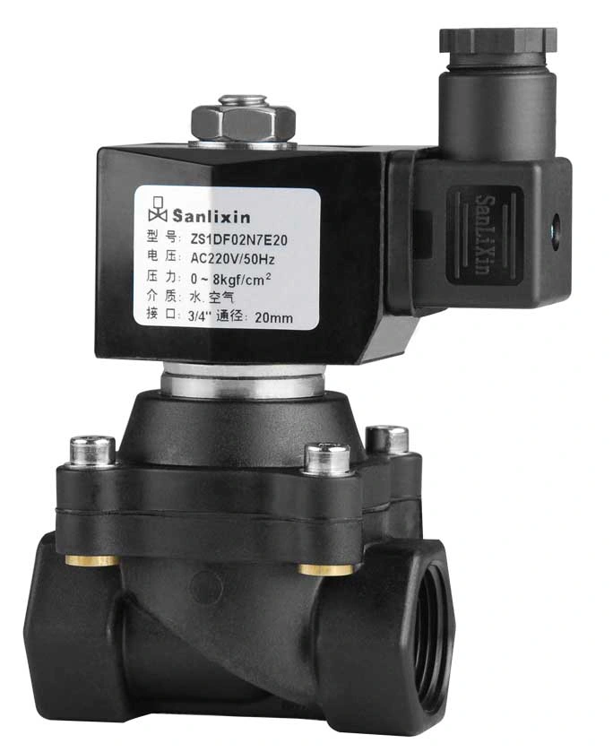 Plastic Direct Acting Normally Closed Solenoid Valve for Water Air