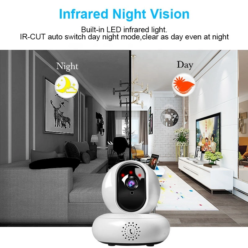 Ec67 Monitor Wireless WiFi Smart Home IP Camera Internet Network HD 1080P H. 264 Video PTZ Camera with P2p IR Night Vision (ec67) R11