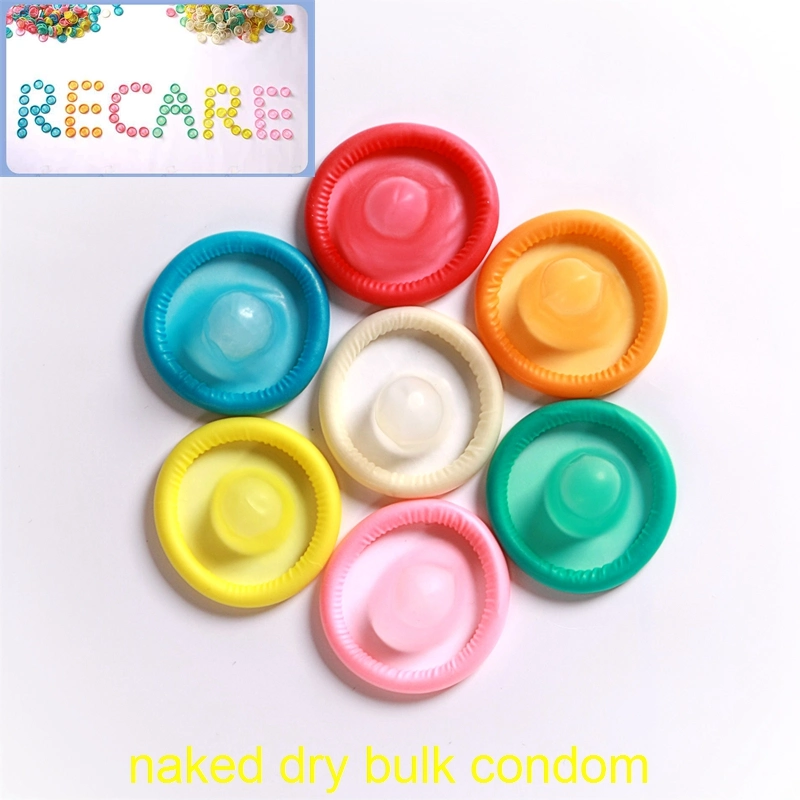 Los condones de látex seco en pedidos al por mayor fabricantes personalizado en China sin lubricante del preservativo desnuda