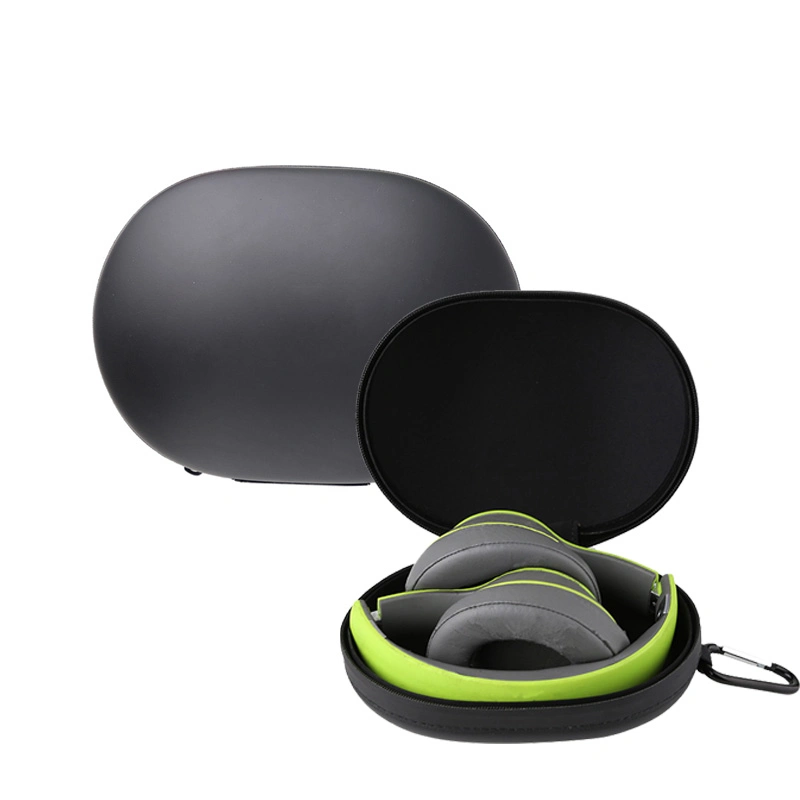 Leather Headphone Case High Quality EVA Case Digital Accessories Storage Bag Case for Earphone
