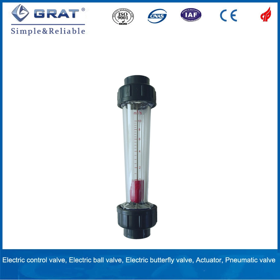 Price Low Cost Inline PSU PVC Glue Connection Plastic Flow Meter for Water