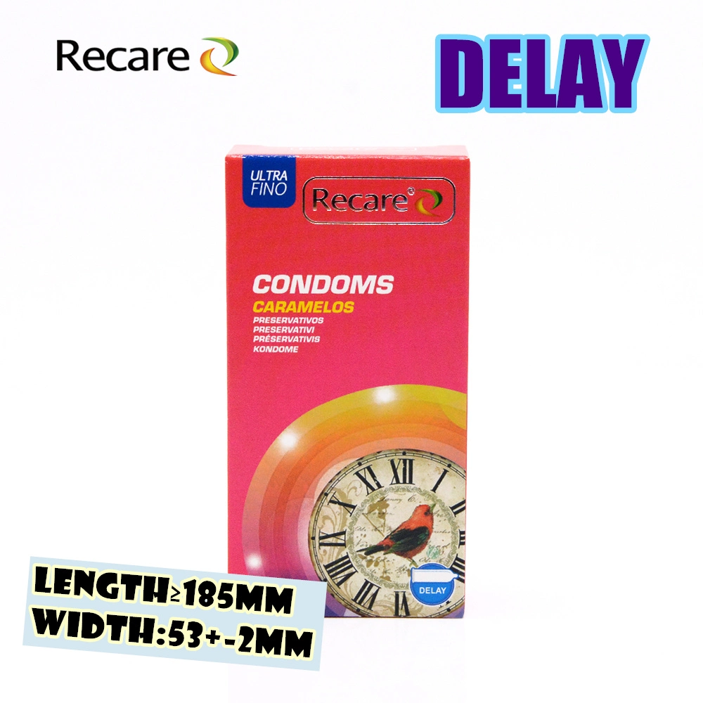 Sex Product Flavor Condom Special Long Time Delay Condom with Logo Recare