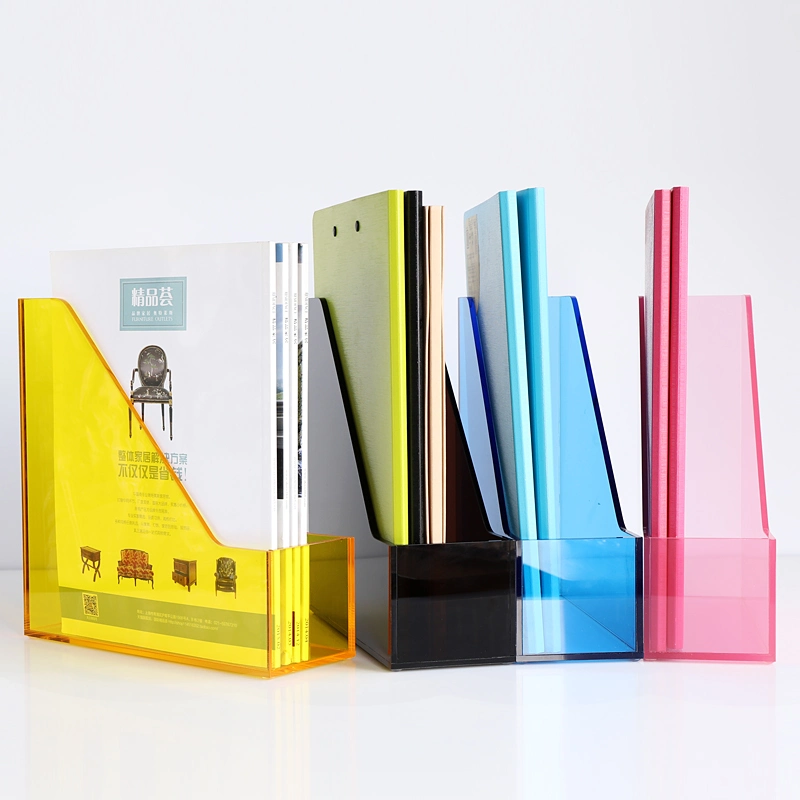 Single Layer Magazine File Holder for Storage with Optional Color