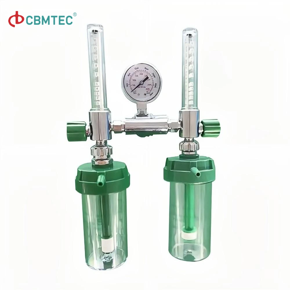 Le débitmètre d'oxygène faible concentrateur d'oxygène débitmètre double Tubes