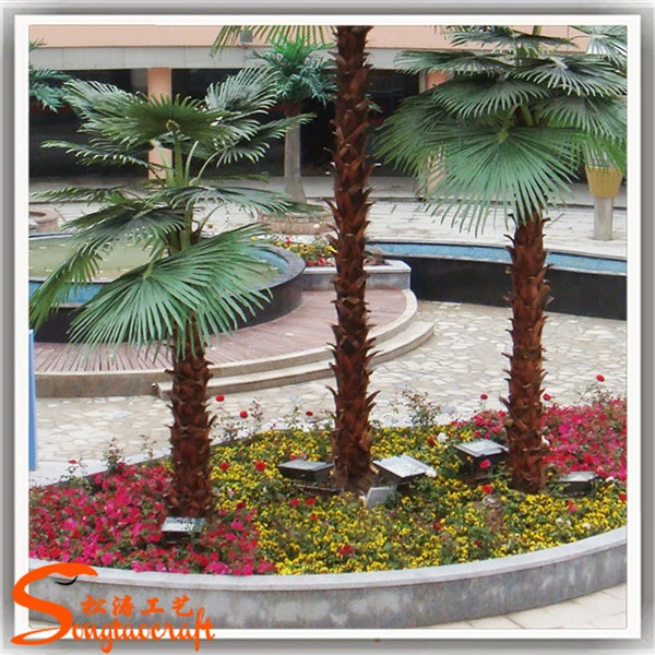 2015 Latest Artificial Silver Palm Tree Decorative Plant