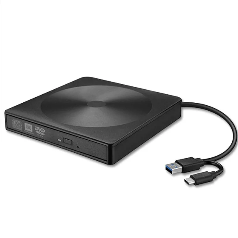 محرقة أقراص CD / DVD عالمية للكمبيوتر المحمول بواجهة USB3.0 و Type-C