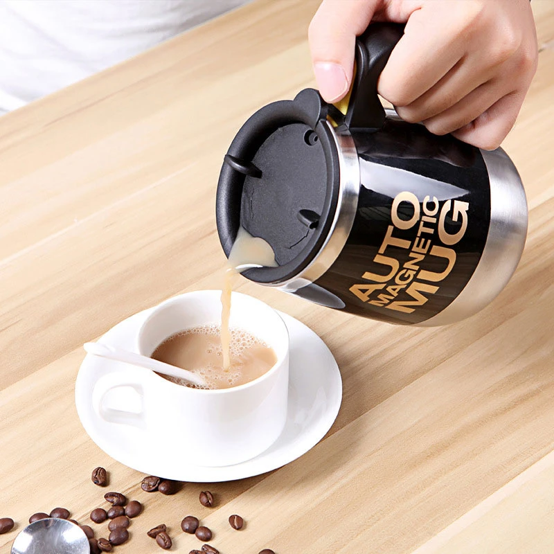 Custom Logo 400ml Auto Self Stirring Coffee Mug Electric Blender Promotion Gifts